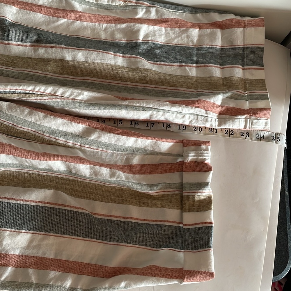 Madewell V-neck Tie-Waist New March Stripe Rusted Tin Boho Jumpsuit size 6 - Picture 10 of 10